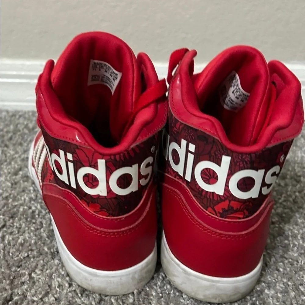 Vintage Adidas High Top Red Sneakers - Picture 3 of 4